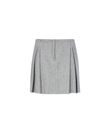 Wool Pleated Skirt