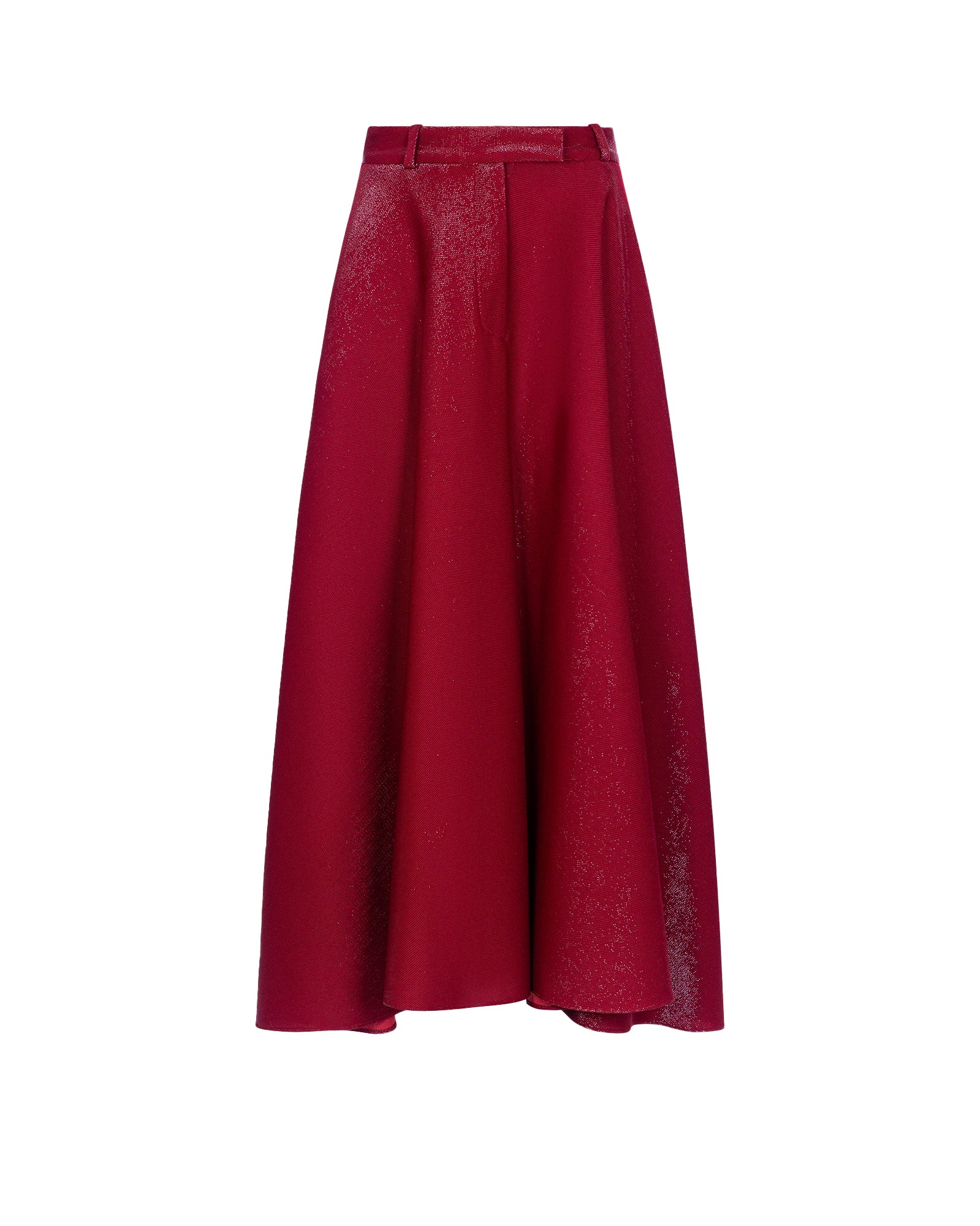 Shiny Godé Midi Skirt