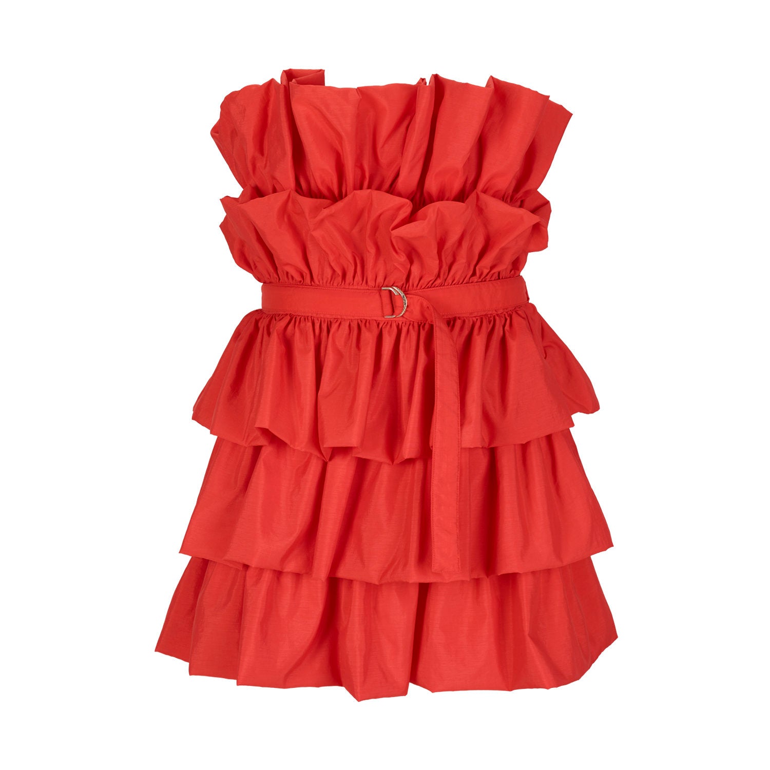 Ecocare Bandeau Dress with Ruffles