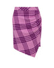 Plaid Asymmetrical Skirt